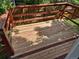 A wooden deck with red railings offers an outdoor entertaining space at 2750 S Rifle St, Aurora, CO 80013
