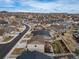 A beautiful aerial view showcases the neighborhood's layout, landscaping, and well-maintained homes at 6065 Clover Ridge Cir, Castle Rock, CO 80104