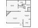 Detailed floor plan showing layout of the living room, dining room, kitchen, bedrooms, closets, and bathrooms at 8555 Fairmount Dr # C202, Denver, CO 80247