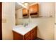 Neat bathroom with a vanity and updated fixtures at 6926 S Saulsbury St, Littleton, CO 80128