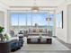Bright living room featuring floor to ceiling windows with great views, stylish furniture and modern decor at 2001 Lincoln St # 1822, Denver, CO 80202