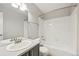 Bathroom features a shower-tub combination and vanity with ample counter space at 1259 W 112Th Ave # B, Denver, CO 80234
