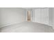 The bedroom features neutral carpeting and a double door closet at 1259 W 112Th Ave # B, Denver, CO 80234
