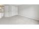 Bedroom with carpeting, closet and view to living area at 1259 W 112Th Ave # B, Denver, CO 80234