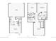 Floorplan showing layout of both floors including the bedrooms, living room, and garage at 1259 W 112Th Ave # B, Denver, CO 80234