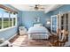 Comfortable bedroom with hardwood floors, a scenic view, and natural light, offering a tranquil retreat at 7400 W Grant Ranch Blvd # 5, Littleton, CO 80123