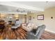 Inviting living room with hardwood floors, comfortable seating, and natural light creating a warm and welcoming space at 7400 W Grant Ranch Blvd # 5, Littleton, CO 80123