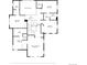 Upstairs floor plan featuring bedrooms, bathrooms, walk-in closets, and a hallway, all with detailed dimensions at 10832 Montvale Cir, Highlands Ranch, CO 80130