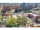 Aerial view offering cityscape views surrounded by mature trees and neighborhood charm at 960 N Sherman St # 3F, Denver, CO 80203