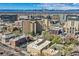 Overhead view showcasing the property and surrounding urban landscape with mountain views at 960 N Sherman St # 3F, Denver, CO 80203