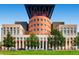 Stunning exterior shot of the Denver Public Library, highlighting its unique architecture and surrounding greenery at 960 N Sherman St # 3F, Denver, CO 80203