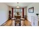 Cozy breakfast nook with a view of the backyard and bright natural light at 2556 E 131St Pl, Thornton, CO 80241