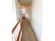 Upstairs hallway featuring carpet floors and neutral paint at 12578 Dexter Way, Thornton, CO 80241