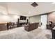 Spacious finished basement offers flexible living space, entertainment area and potential for customization at 334 Octillo St, Brighton, CO 80601