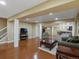 Spacious finished basement with ample living space, perfect for a Gathering room or recreational area at 10371 Knollside Dr, Parker, CO 80134