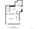 Floor plan showing the layout of the recreation room, bedroom, bathroom, and walk in closet at 2351 N Emerson St, Denver, CO 80205