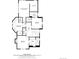Floor plan details highlighting the layout of the bedrooms, bathrooms, and closets on the upper level at 2351 N Emerson St, Denver, CO 80205