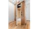 Modern elevator featuring light wood paneling and a sleek design, offering convenient access between floors at 203 Garfield St, Denver, CO 80206