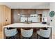 Elegant kitchen with breakfast bar island at 203 Garfield St, Denver, CO 80206