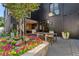 Outdoor space with dining and flower gardens at 203 Garfield St, Denver, CO 80206