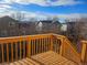 View from the backyard deck showing the surrounding homes in the neighborhood at 2746 E 132Nd Pl, Thornton, CO 80241