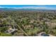 Expansive aerial view of estate-sized lots with mature trees in a desirable neighborhood near the Rocky Mountains at 4480 S Franklin St, Cherry Hills Village, CO 80113