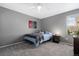Cozy bedroom features neutral paint and carpeted floors at 3917 Starry Night Loop, Castle Rock, CO 80109