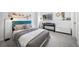 Stylish bedroom features a bed, piano, and modern decor, creating a serene and inviting atmosphere for relaxation at 7072 Palisade Dr, Highlands Ranch, CO 80130