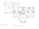A detailed floor plan showing layout of first floor, including kitchen, dining room, living room, and garage at 497 Grey Squirrel Way, Franktown, CO 80116