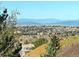 Scenic view of the city and mountain landscape beyond a residential area at 22386 E Arbor Pl, Aurora, CO 80016