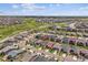 Aerial view of a residential area, highlighting its planned layout and green surroundings at 22656 E Glidden Dr, Aurora, CO 80016
