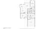 The floor plan features a spacious layout of this home with the primary bedroom, living room, kitchen and garage at 22656 E Glidden Dr, Aurora, CO 80016