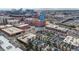 Aerial view showcases the downtown neighborhood and surrounding cityscape at 2261 Blake St # 5H, Denver, CO 80205