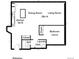 Detailed floor plan showcases the layout, dimensions, and adjacencies of various rooms at 2261 Blake St # 5H, Denver, CO 80205