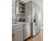 Close-up of the modern kitchen featuring stainless steel appliances and granite countertops at 1835 Columbine Ave, Boulder, CO 80302