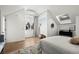 Bright bedroom features skylight, hardwood floors, and modern décor at 2434 Mapleton Ave, Boulder, CO 80304