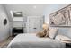 Bright bedroom features a skylight, hardwood floors, and modern decor at 2434 Mapleton Ave, Boulder, CO 80304