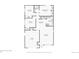 Detailed floor plan showcasing the layout of a one-story home including the living spaces and bedrooms at 2393 E 90Th Ave, Thornton, CO 80229