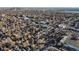 Aerial perspective showcasing the home's neighborhood and landscape at 3880 Sheridan Blvd, Denver, CO 80212