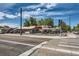 Duffy's Inn restaurant exterior with ample parking spaces and visible street view and pedestrian crosswalk at 4545 King St, Denver, CO 80211