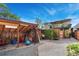 Spacious backyard view featuring a shed and a 2-story floor plan at 3313 Curtis St, Denver, CO 80205