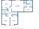 Floor plan of the upper level, featuring bedrooms and ensuite baths at 3575 W Hamilton Pl, Denver, CO 80236