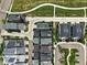A neat aerial view of modern homes with landscaped yards, sidewalks and greenbelts at 1376 Snowberry Ln, Louisville, CO 80027