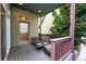 Relaxing outdoor patio area with comfortable seating, string lights, and scenic views at 1376 Snowberry Ln, Louisville, CO 80027