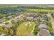 A high aerial view showcases a neighborhood park nestled among single-Gathering homes at 1404 Tonkin Pl, Longmont, CO 80504
