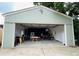 Large, open garage space with ample room for storage, projects, and parking at 6068 S Clayton St, Centennial, CO 80121