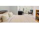 Bedroom with desk, chair, and large windows for ample natural light at 317 N Lafayette St, Denver, CO 80218