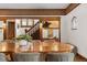 Formal dining room featuring stained glass and intricate trim detail at 317 N Lafayette St, Denver, CO 80218