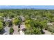 Aerial view of a residential neighborhood in the Denver metro area at 864 Garfield St, Denver, CO 80206