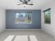 Bright bedroom with large windows boasting neighborhood views and natural light at 2745 Java Ct, Denver, CO 80211